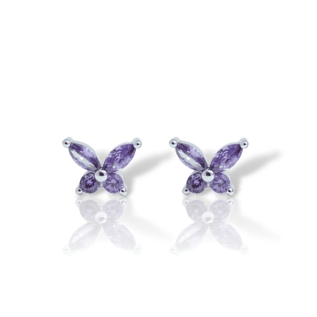 Minđuše leptiri na šraf