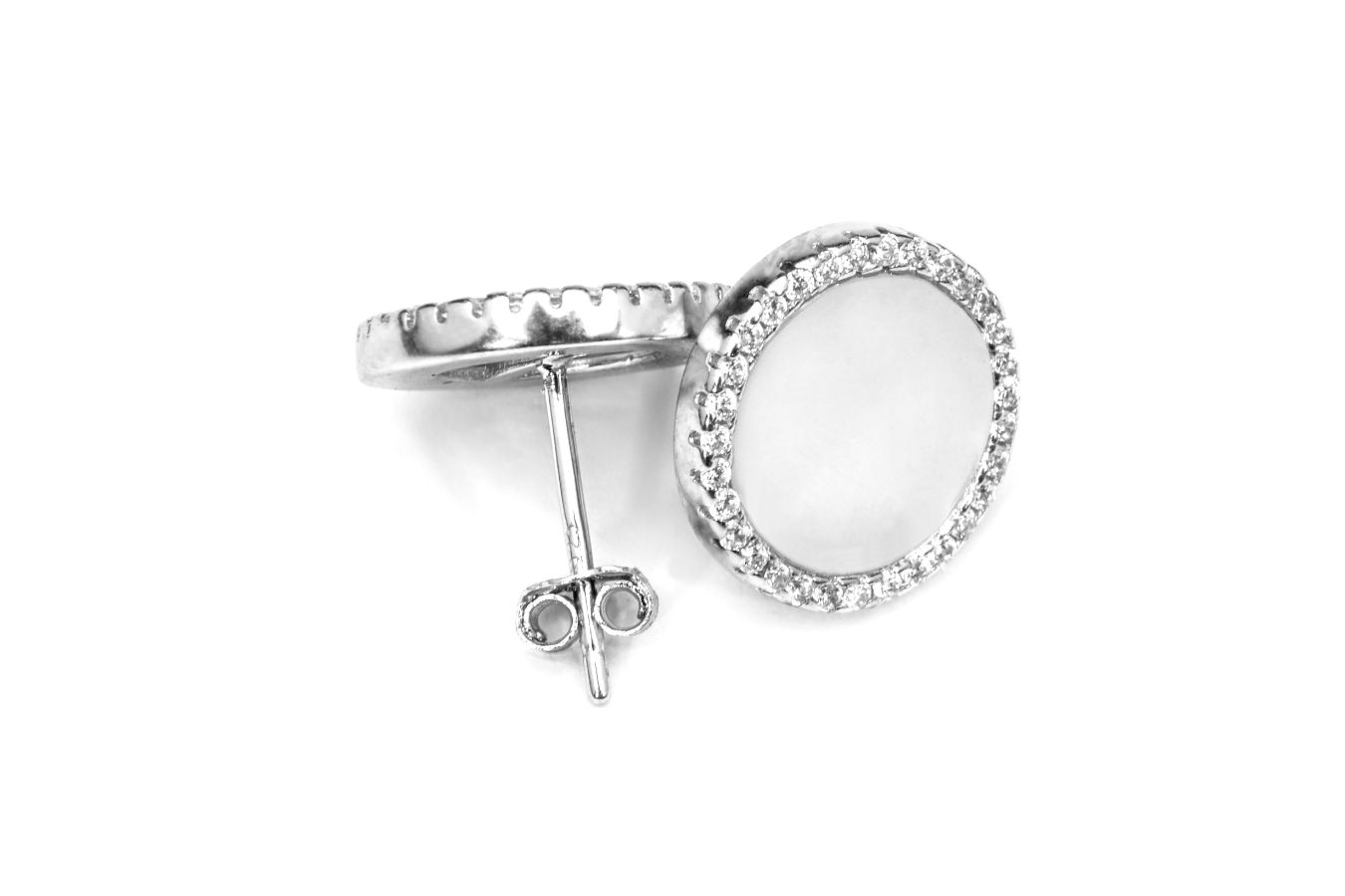 Minđuše sa Sedefom  u obliku kruga