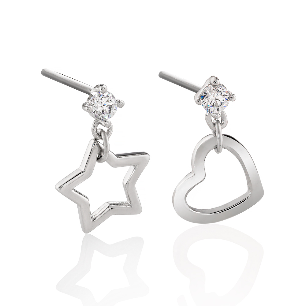 Minđuše srce i zvezda