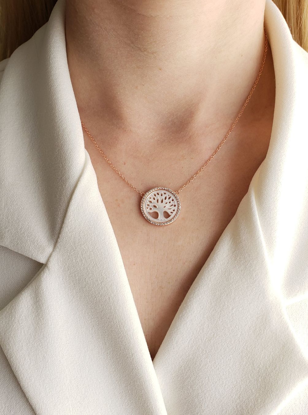 Srebrna ogrlica Drvo Života