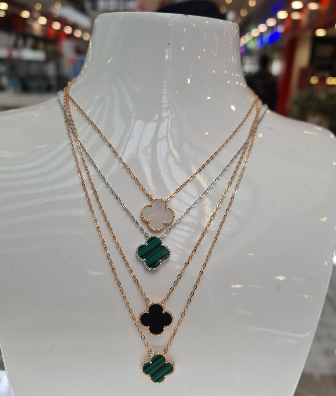 Ogrlica Detelina sa sedefom