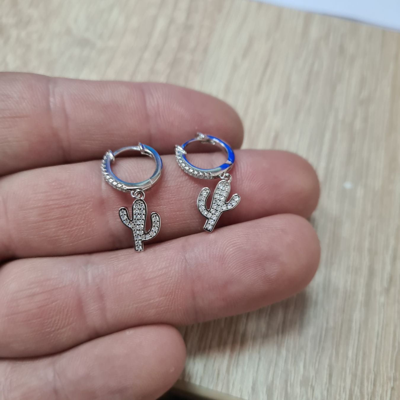 Minđuše sa visećim kaktusima