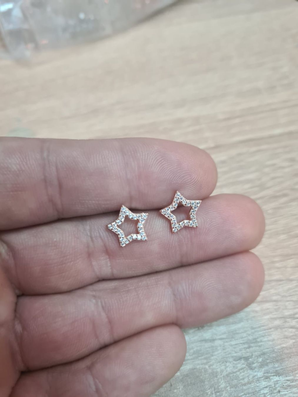 Minđuše zvezdica rg